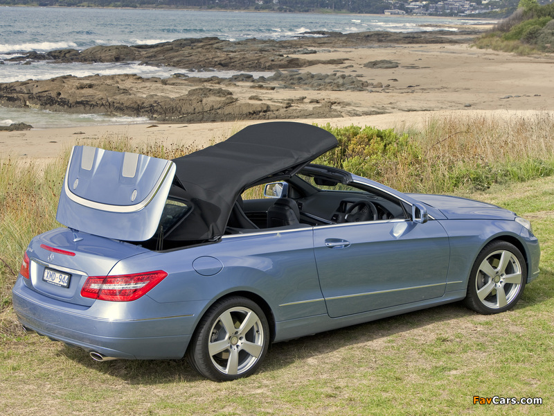 Mercedes-Benz E 350 Cabrio AU-spec (A207) 2010–12 wallpapers (800 x 600)