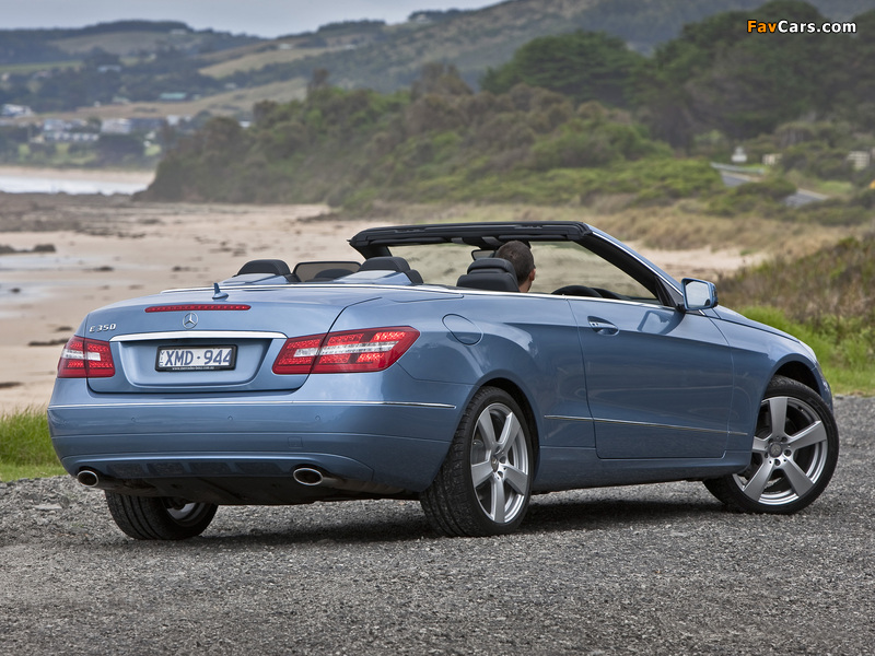 Mercedes-Benz E 350 Cabrio AU-spec (A207) 2010–12 wallpapers (800 x 600)