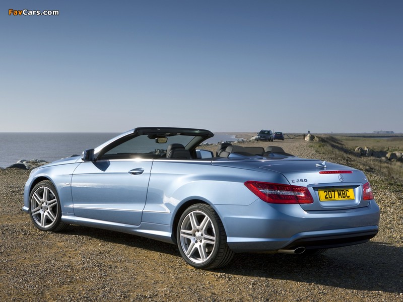 Mercedes-Benz E 250 CDI Cabrio AMG Sports Package UK-spec (A207) 2010–12 wallpapers (800 x 600)