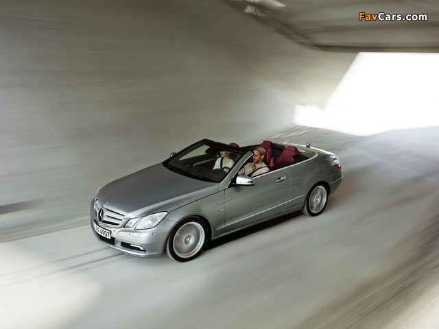 Mercedes-Benz E 350 CGI Cabrio (A207) 2010–12 wallpapers (640 x 480)