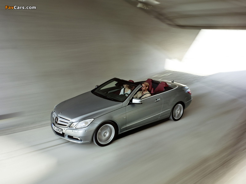 Mercedes-Benz E 350 CGI Cabrio (A207) 2010–12 wallpapers (800 x 600)