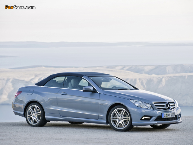 Mercedes-Benz E 500 Cabrio AMG Sports Package (A207) 2010–12 wallpapers (640 x 480)