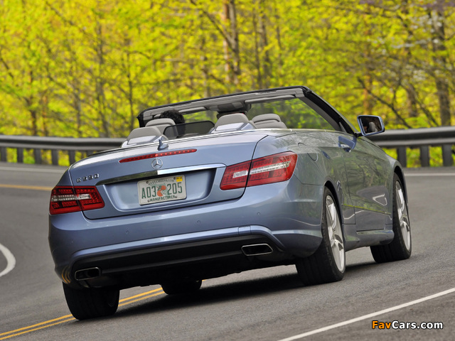 Mercedes-Benz E 550 Cabrio AMG Sports Package (A207) 2010–12 wallpapers (640 x 480)