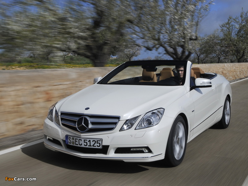 Mercedes-Benz E 250 CGI Cabrio (A207) 2010–12 wallpapers (800 x 600)