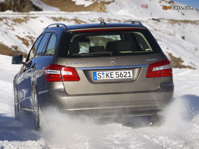 Mercedes-Benz E 250 CDI 4MATIC Estate (S212) 2011–12 wallpapers (640 x 480)