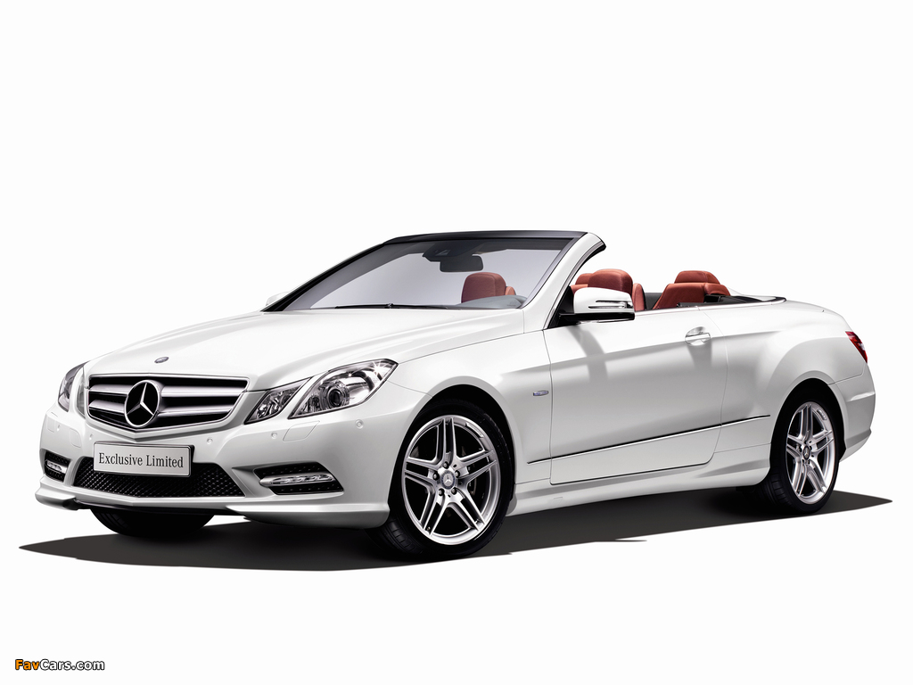 Mercedes-Benz E 350 BlueEfficiency Cabrio Exclusive Limited (A207) 2012 wallpapers (1024 x 768)