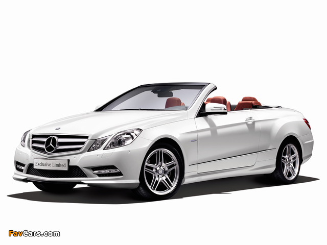 Mercedes-Benz E 350 BlueEfficiency Cabrio Exclusive Limited (A207) 2012 wallpapers (640 x 480)