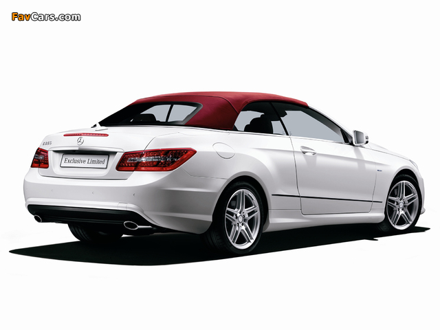 Mercedes-Benz E 350 BlueEfficiency Cabrio Exclusive Limited (A207) 2012 wallpapers (640 x 480)