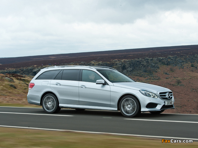 Mercedes-Benz E 350 BlueTec AMG Sports Package Estate UK-spec (S212) 2013 wallpapers (640 x 480)