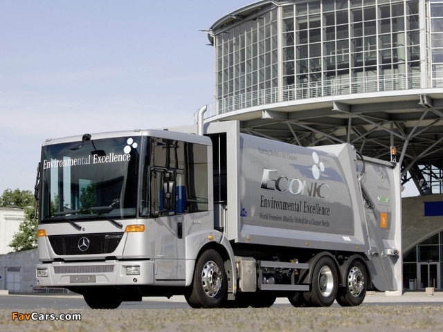 Mercedes-Benz Econic 2629 BlueTec Hybrid Rolloffcon 2009–13 pictures (640 x 480)
