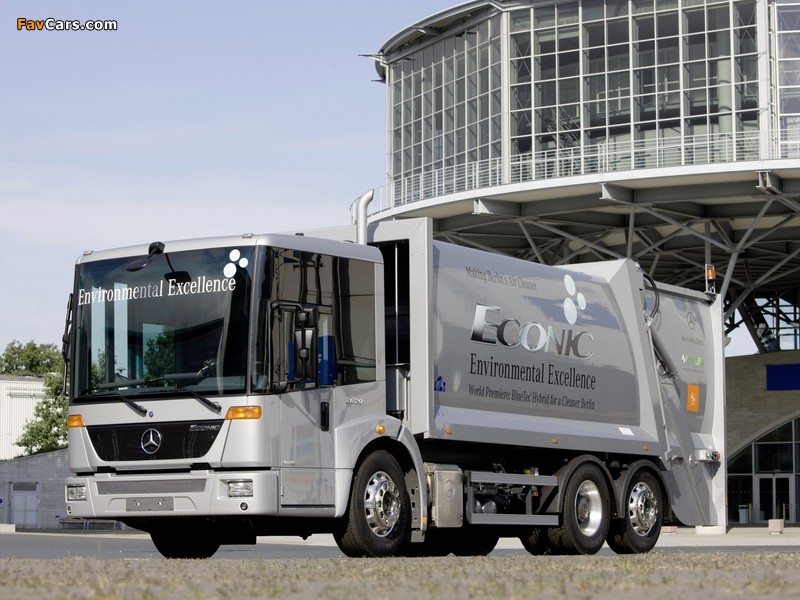 Mercedes-Benz Econic 2629 BlueTec Hybrid Rolloffcon 2009–13 pictures (800 x 600)