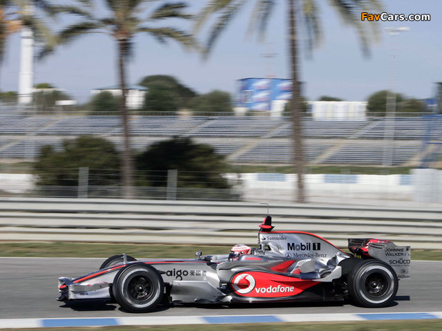 McLaren Mercedes-Benz MP4-23 2008 wallpapers (640 x 480)