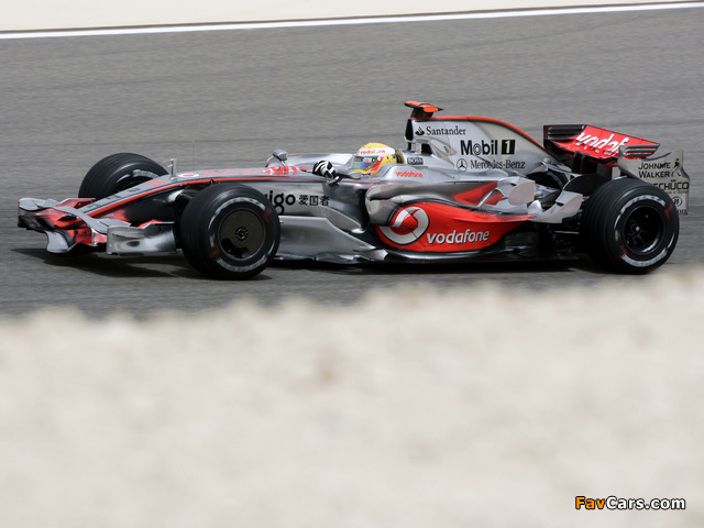 McLaren Mercedes-Benz MP4-23 2008 wallpapers (640 x 480)