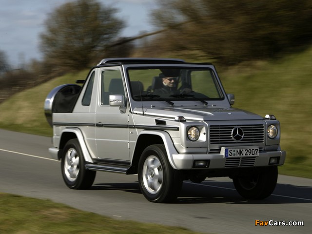 Images of Mercedes-Benz G 400 CDI Cabrio (W463) 2000–06 (640 x 480)