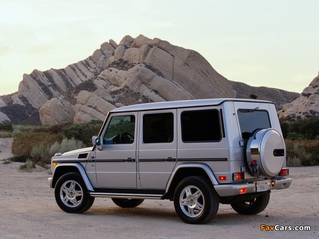 Mercedes-Benz G 500 LWB US-spec (W463) 1998–2006 wallpapers (640 x 480)