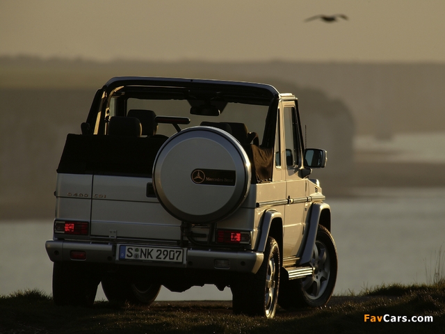 Mercedes-Benz G 400 CDI Cabrio (W463) 2000–06 wallpapers (640 x 480)