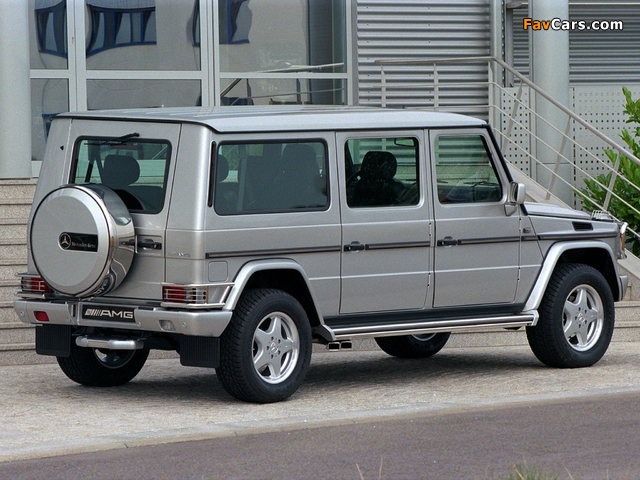 Mercedes-Benz G 55 L AMG (W463) 2001 wallpapers (640 x 480)