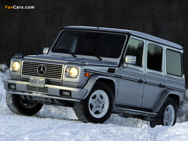 Mercedes-Benz G 55 Kompressor AMG US-spec (W463) 2004–06 wallpapers (640 x 480)