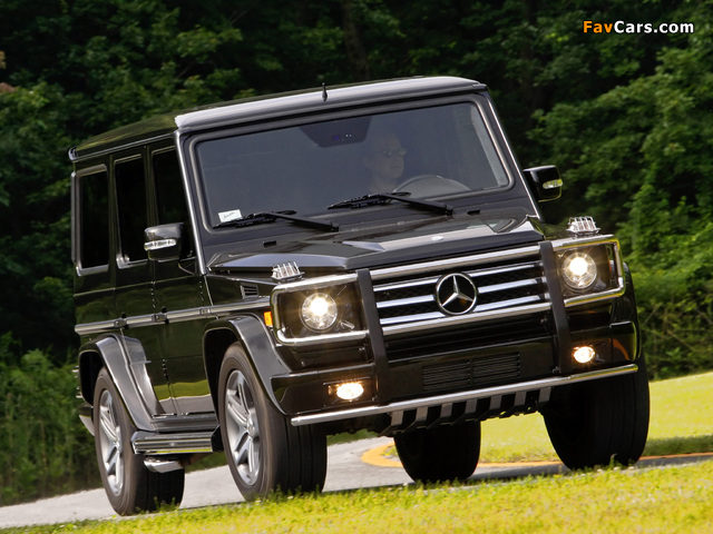 Mercedes-Benz G 55 Kompressor AMG US-spec (W463) 2008–12 images (640 x 480)