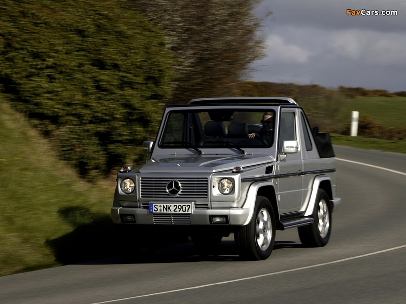 Photos of Mercedes-Benz G 400 CDI Cabrio (W463) 2000–06 (800 x 600)