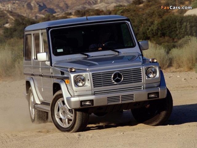 Mercedes-Benz G 500 LWB US-spec (W463) 1998–2006 wallpapers (640 x 480)