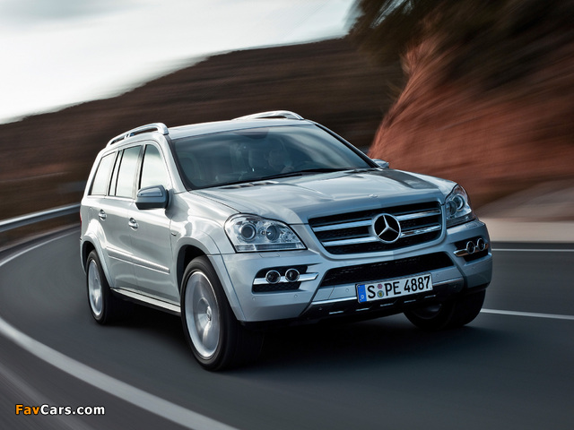 Mercedes-Benz GL 350 BlueTec (X164) 2009–12 wallpapers (640 x 480)