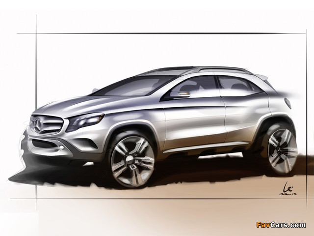 Images of Sketch Mercedes-Benz GLA-Klasse 2013 (640 x 480)