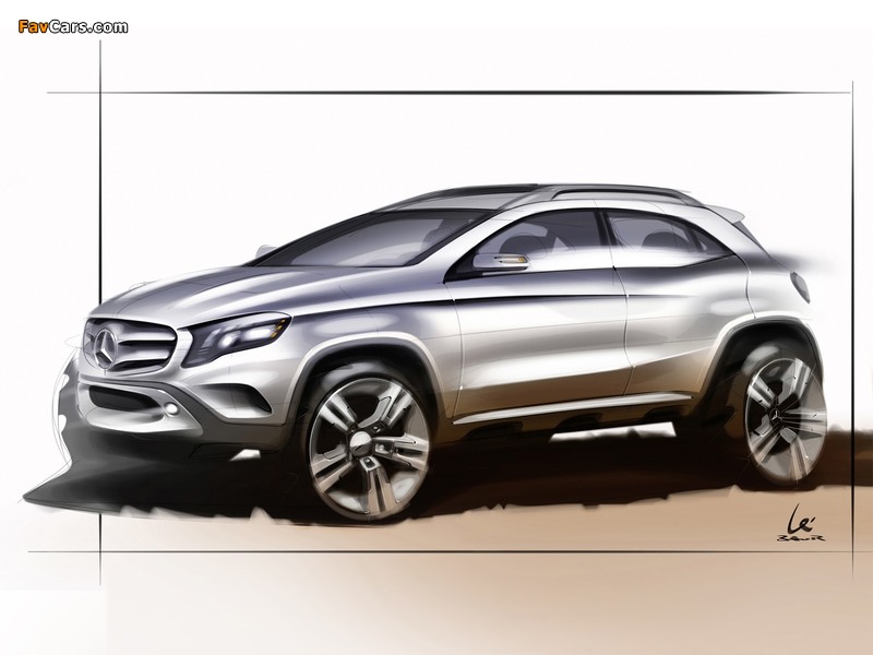 Images of Sketch Mercedes-Benz GLA-Klasse 2013 (800 x 600)