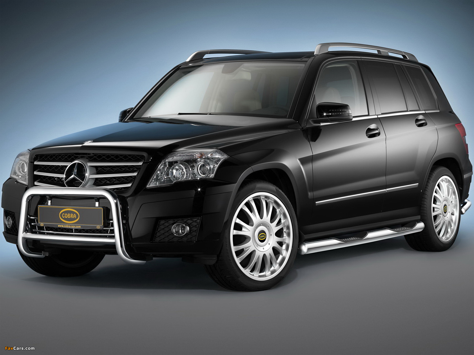 SJS Carstyling Front Seat Cover For Mercedes Benz GLK X204 (2008-2015) - Black Leatherette