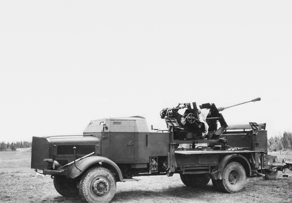 Photos of Flak 18 na shassi Mercedes-Benz L4500A (Kfz.410) 1941–44