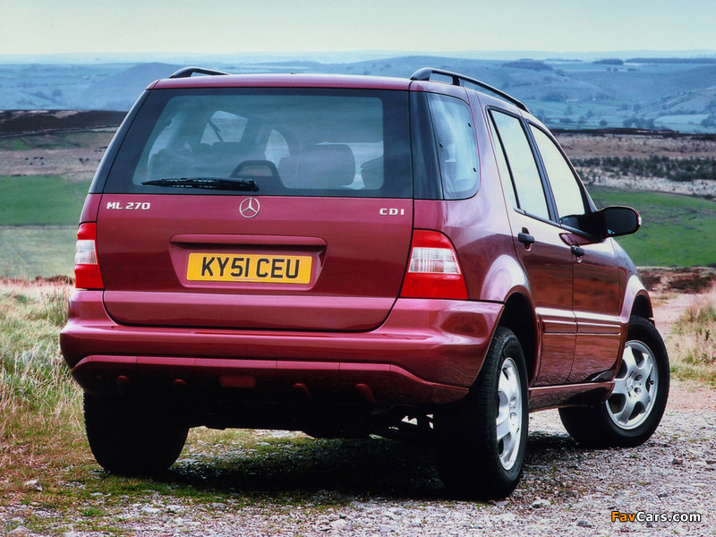 Mercedes-Benz ML 270 CDI UK-spec (W163) 2001–05 photos (800 x 600)