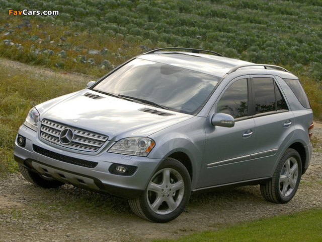 Mercedes-Benz ML 320 CDI US-spec (W164) 2005–08 photos (640 x 480)