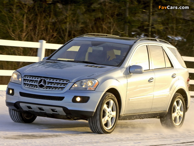 Mercedes-Benz ML 320 CDI US-spec (W164) 2005–08 pictures (640 x 480)