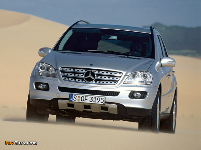 Mercedes-Benz ML 350 (W164) 2005–08 wallpapers (640 x 480)