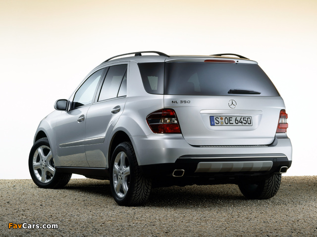 Mercedes-Benz ML 350 (W164) 2005–08 wallpapers (640 x 480)