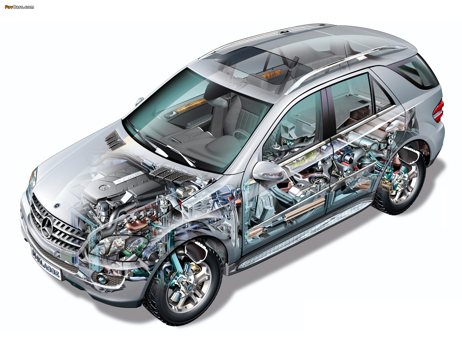 Mercedes-Benz ML 500 (W164) 2005–08 wallpapers (1600 x 1200)