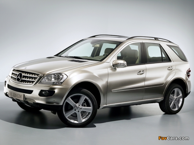 Mercedes-Benz ML 320 CDI (W164) 2005–08 wallpapers (640 x 480)