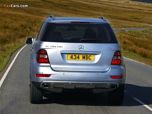 Mercedes-Benz ML 280 CDI UK-spec (W164) 2008–11 photos (640 x 480)