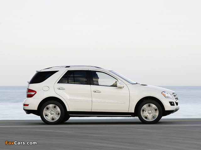 Mercedes-Benz ML 320 BlueTec (W164) 2008–11 photos (640 x 480)