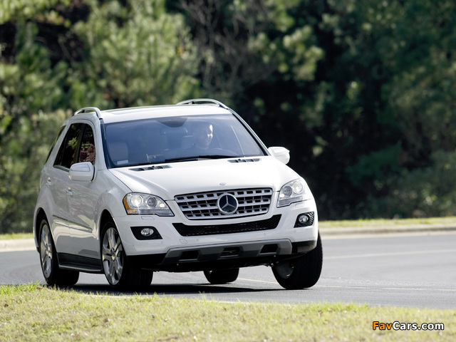 Mercedes-Benz ML 320 BlueTec (W164) 2008–11 wallpapers (640 x 480)