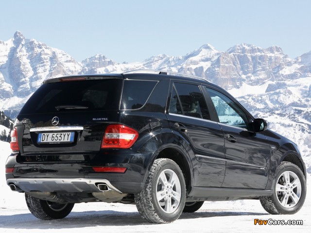 Mercedes-Benz ML 350 BlueTec (W164) 2009–11 photos (640 x 480)