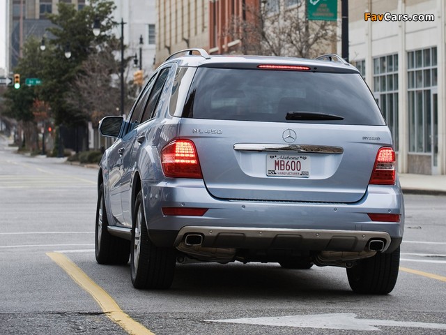 Mercedes-Benz ML 450 Hybrid (W164) 2009–11 photos (640 x 480)