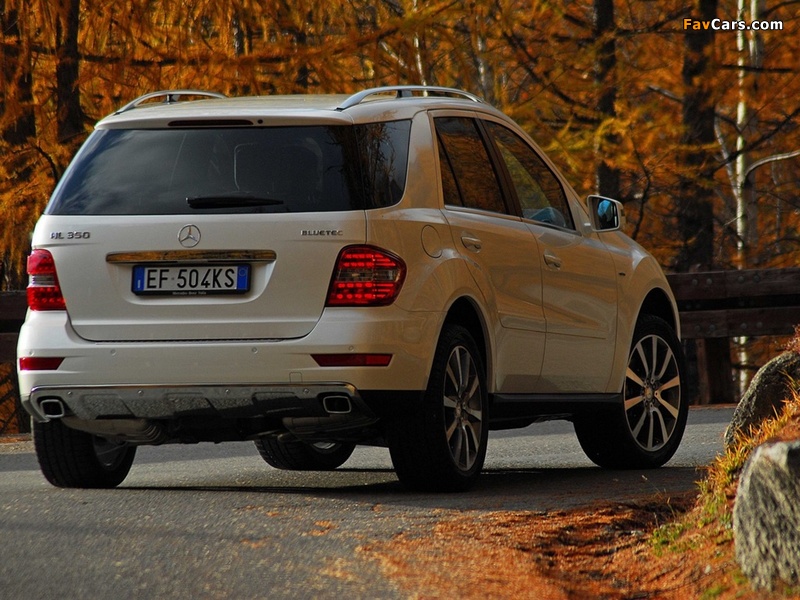 Mercedes-Benz ML 350 BlueTec Grand Edition (W164) 2010–11 wallpapers (800 x 600)