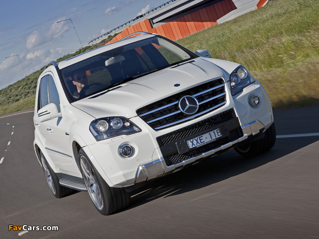 Mercedes-Benz ML 63 AMG AU-spec (W164) 2010–11 wallpapers (640 x 480)