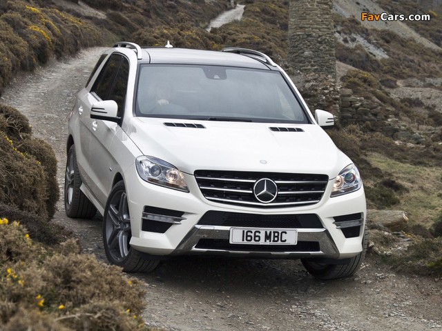 Mercedes-Benz ML 350 BlueTec AMG Sports Package UK-spec (W166) 2012 pictures (640 x 480)
