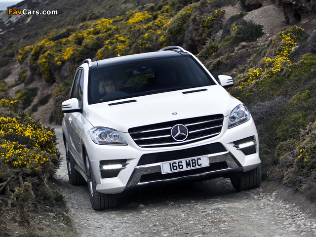 Mercedes-Benz ML 350 BlueTec AMG Sports Package UK-spec (W166) 2012 pictures (640 x 480)