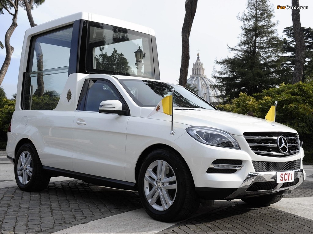 Mercedes-Benz M-Klasse Popemobile (W166) 2012 pictures (1024 x 768)