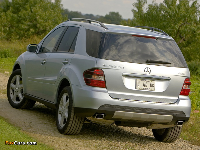 Photos of Mercedes-Benz ML 320 CDI US-spec (W164) 2005–08 (640 x 480)