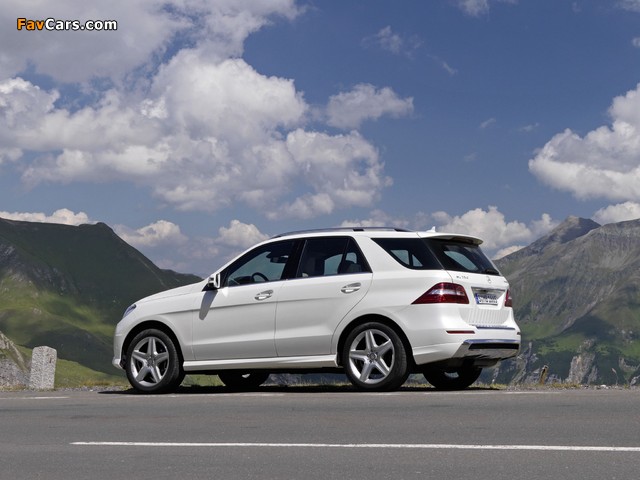 Photos of Mercedes-Benz ML 250 BlueTec AMG Sports Package (W166) 2011 (640 x 480)