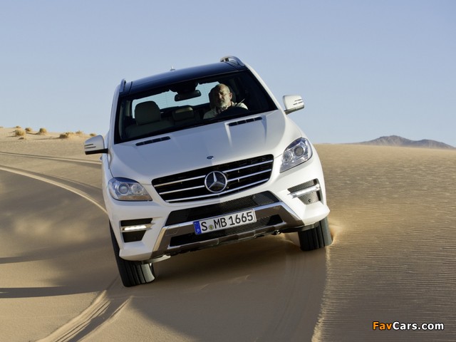 Pictures of Mercedes-Benz ML 250 BlueTec AMG Sports Package (W166) 2011 (640 x 480)
